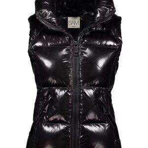 SAM. Women's Black Down Puffer Vest